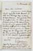 Lettre autographe signée Eugène Delacroix à Pierre Andrieu, 