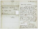 Lettre autographe signée Eugène Delacroix à Pierre Andrieu, 
