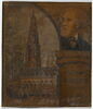 Portefeuille sous-main en cuir repoussé et coloré orné en hommage au peintre Constant Dutilleux, image 2/4
