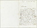 Lettre autographe signée Delacroix à Laurent Matheron, 20 octobre 1857, image 2/2