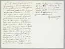 Lettre autographe signée Delacroix à Charles Rivet, 19 septembre 1862, image 2/2
