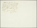 Lettre autographe signée Delacroix à Charles Rivet, 23 février 1861, image 1/2