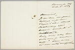 Lettre autographe signée Achille Piron à Eugène Legrand, 14 octobre 1863, image 2/2