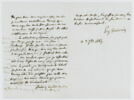Lettre autographe signée Eugène Delacroix destinée à Pierre-Antoine Berryer, 3 septembre 1845, image 1/6