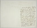Lettre autographe signée Pierre-Antoine Berryer destinée à Eugène Delacroix, 20 février 1858, image 1/2