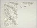 Lettre autographe signée Pierre-Antoine Berryer destinée à Eugène Delacroix, 20 février 1858, image 2/2
