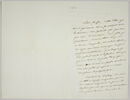 Lettre autographe signée Pierre-Antoine Berryer destinée à Eugène Delacroix, Angerville la Rivière 13 juillet 1858, image 1/2