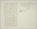 Lettre autographe signée Pierre-Antoine Berryer destinée à Eugène Delacroix, 30 juillet 1862, image 1/2