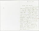 Lettre autographe signée Eugène Delacroix destinée à Pierre-Antoine Berryer, 20 octobre [1858], image 2/2