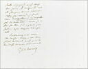 Lettre autographe signée Eugène Delacroix destinée à Pierre-Antoine Berryer, 20 octobre [1858], image 1/2