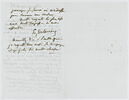 Lettre autographe signée Eugène Delacroix destinée à Pierre-Antoine Berryer, 15 [octobre 1857], image 4/4
