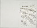 Lettre autographe signée Pierre-Antoine Berryer destinée à Eugène Delacroix, Angerville la Rivière, 16 octobre au soir, image 2/2