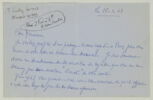 LAS Comtesse de Waresquiel à Charles Fegdal, 26 janvier 1943, image 1/2