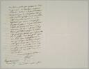 Lettre autographe signée Pierre-Antoine Berryer destinée à Eugène Delacroix, 10 juin 1857, image 1/2