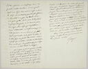 Lettre autographe signée Pierre-Antoine Berryer destinée à Eugène Delacroix, 5 avril 1858, image 1/2