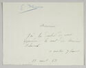 Billet autographe signée Jenny Le Guillou à Pierre-Antoine Berryer, image 2/3