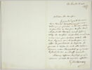 Lettre autographe signée Eugène Delacroix à Pierre-Antoine Berryer, 5 octobre 1857, image 1/2
