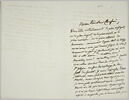 Lettre autographe signée Pierre-Antoine Berryer destinée à Eugène Delacroix, 9 juillet [1860], image 1/2