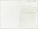 Lettre autographe signée Eugène Delacroix destinée à Pierre-Antoine Berryer, 15 janvier 1861, image 1/2