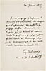 Lettre autographe signée à MM. Bolle-Lasalle et Thuillier, Paris, 7 mai 1855, image 1/2
