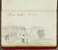 Album d'Angleterre : vues de Londres (Hyde Park, Green Park, Westminster Hall, Hampstead), de Douvres, études de chevaux et de figures, image 16/16