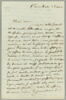 Lettre autographe signée Eug. Delacroix à Joséphine de Forget, 