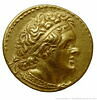 Tétradrachme d'or de Ptolémée II Philadelphe, image 1/2