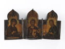 Triptyque de voyage montrant la Déisis, image 2/3
