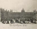 Vue de la Cour du Louvre / Prise pendant l'Exposition des Produits de l'Industrie Française dans les Jours Complémentaires de l'An IX, image 1/2