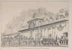 Entrée de l'Empereur et de l'Impératrice dans le Jardin des Tuileries, le jour de la Cérémonie de leur Mariage, image 1/2