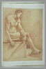 Homme nu, assis, tourné à droite, image 2/2