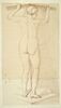 Femme nue, debout, vue de dos, image 1/2