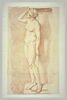 Femme nue, debout, tournée à gauche le corps vu de trois quarts, image 2/2