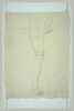 Ventre et jambe droite d'un cavalier nu, tourné vers la droite, avec indications de mesures, image 2/2