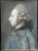 Portrait du comte d'Orsay, de profil, poudré, image 1/4