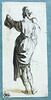 Une figure, debout, vue de dos levant le bras gauche, image 1/2