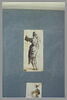 Une figure, debout, vue de dos levant le bras gauche, image 2/2