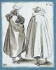 Deux hommes debout, couverts de manteaux, s'entretenant, image 3/3