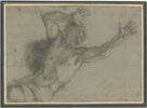 Homme nu, les bras levés, image 1/2