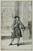 Un seigneur de la cour debout, une canne dans la main gauche, Louis de France, duc de Burgundy, image 1/2
