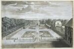 Vue de l'aile sud du château et du parterre de l'Orangerie, à Sceaux, image 4/4