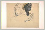 Têtes d'une femme juive, d'une femme noire, et main, image 2/2
