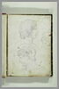 Têtes d'un jeune homme, et tête de guerrier, annotations manuscrites, image 2/2