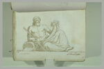 Figure de fleuve, le bras droit reposant sur un vase jaillisant, un bâton..., image 2/2