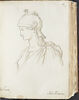 Buste de femme casquée, vue de profil tournée vers la gauche, image 1/2