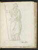 Femme drapée et casquée, appuyée sur une lance ; Minerve, image 1/2