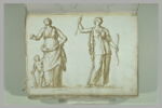 Deux femmes drapées, debout, celle de gauche avec un enfant nu à son côté..., image 2/2
