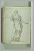 Femme drapée, debout, vue de face, le visage de profil vers la gauche, ..., image 2/2