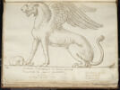 Un lion ailé vu de profil vers la gauche, image 1/2