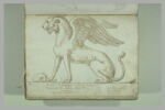 Un lion ailé vu de profil vers la gauche, image 2/2